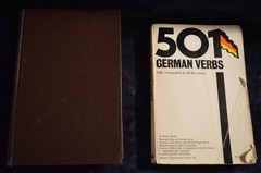 Vintage German Language Book Lot 501 German Verbs 1982 Cassell Dictionary 1978