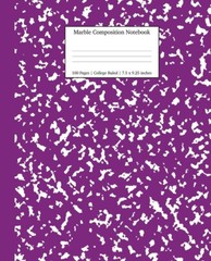 Marble Composition Notebook College Ruled: Purple Marble Notebooks, School …