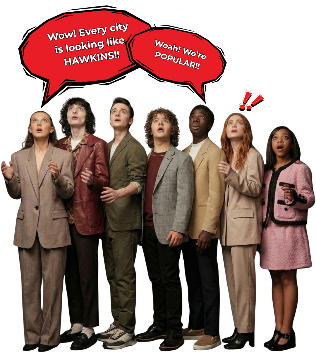 The group of Stranger Things