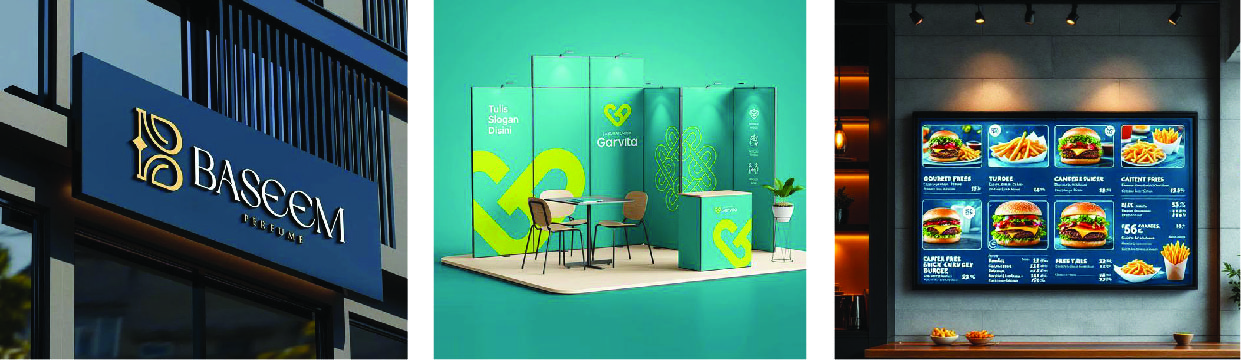 Signboard and event images